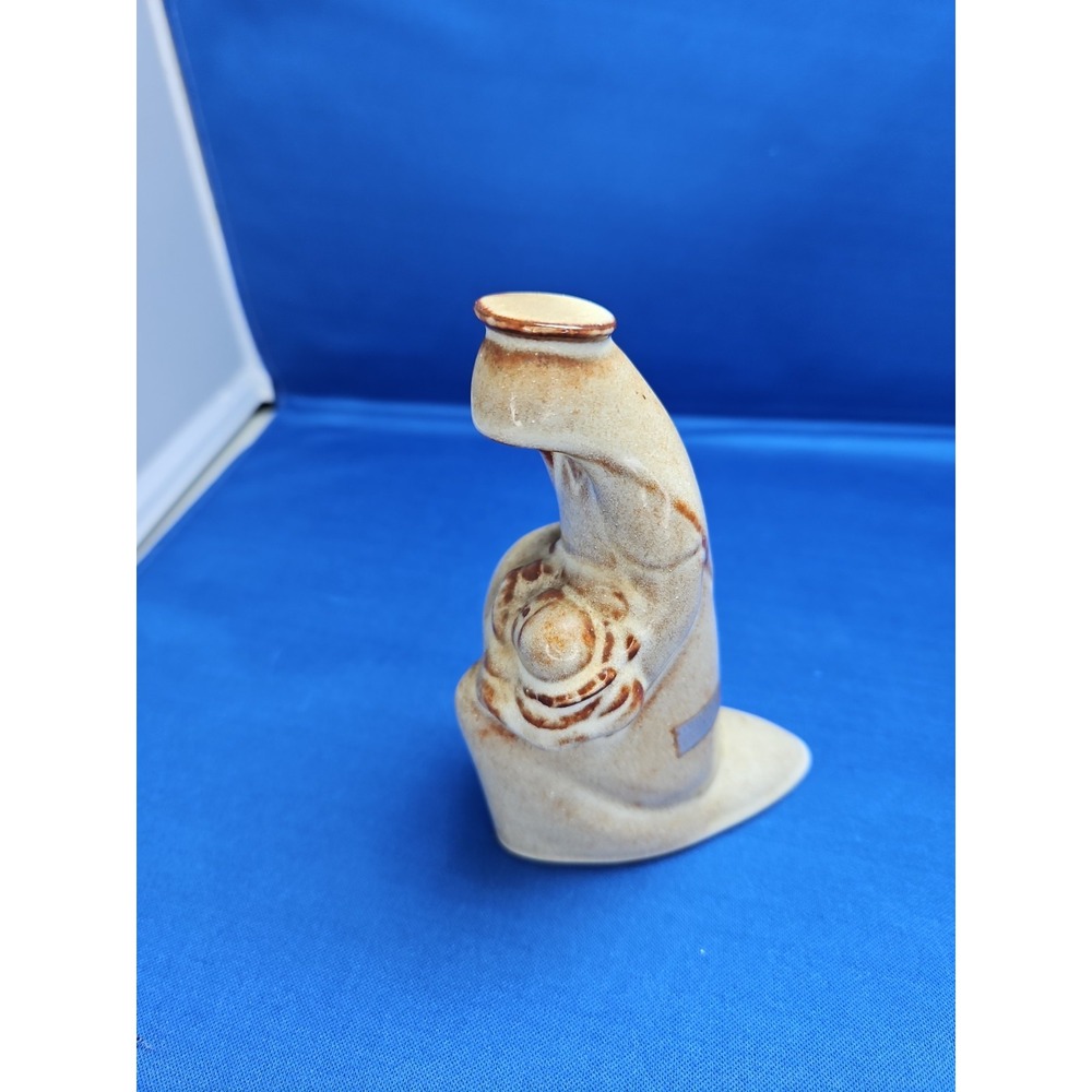 Nicodemus Pottery Mary Baby Jesus Nativity Ferro Stone Signed 5" Vintage